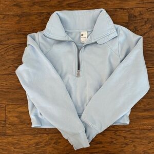 All in Motion Light Blue Quarter-Zip Sweatshirt